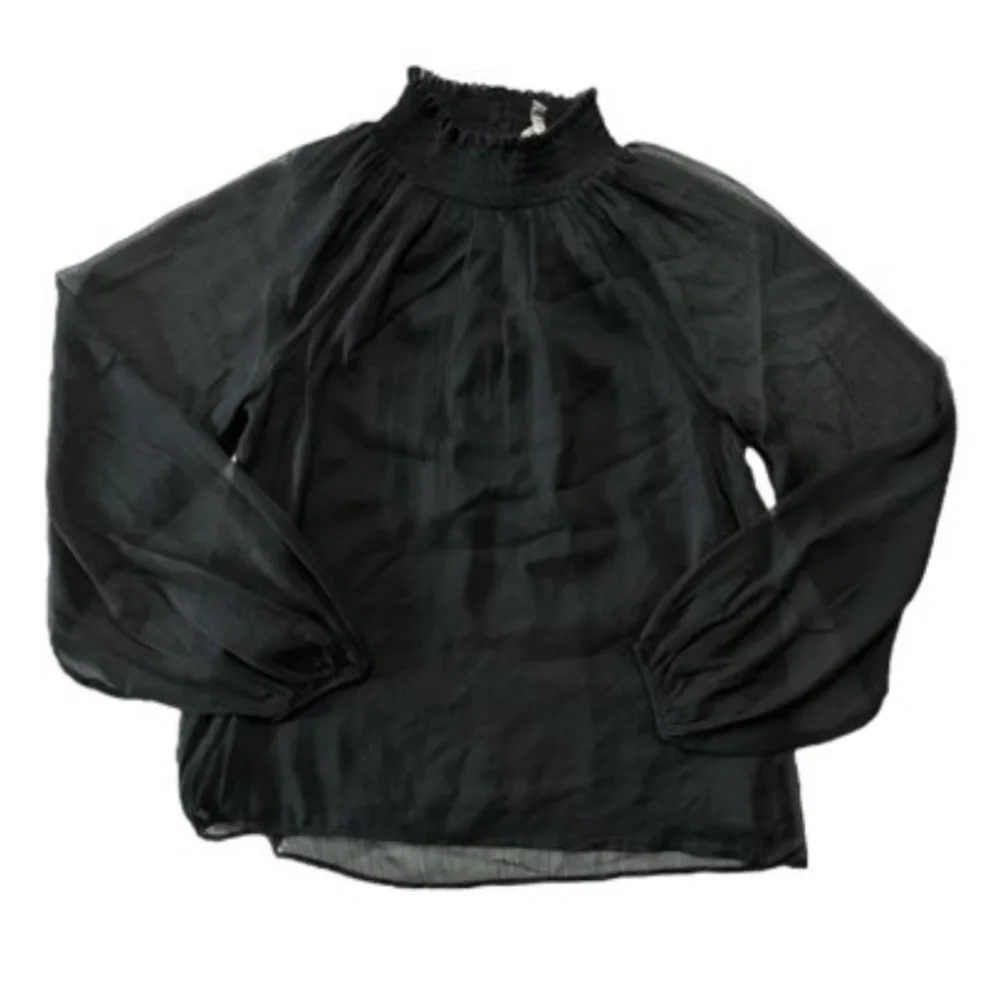 { Joie } - Limited Edition Long Sleeve Smocked Blouse - Picture 4 of 4
